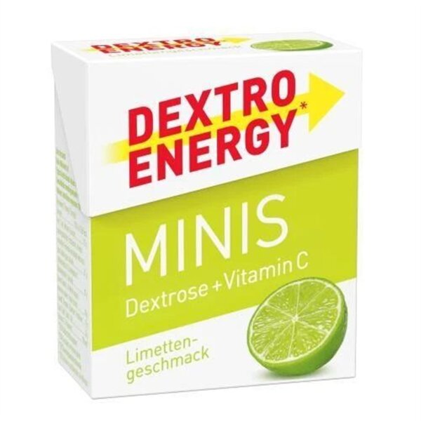 Dextro Energy Minis Limette 50 g Traubenzucker Energielieferant