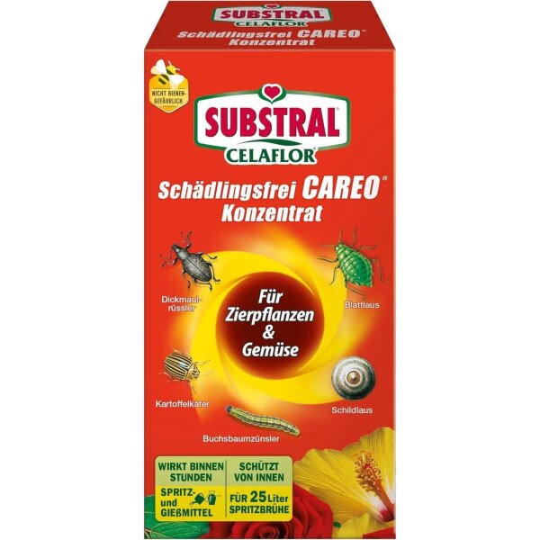 Substral Celaflor Careo Schädlingsfrei Konzentrat Zierpflanzen + Gemüse 250 ml