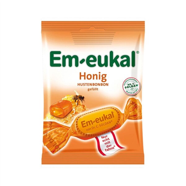 Em eukal Honig Hustenbonbons gefüllt mit flüssiger Honig 75 g