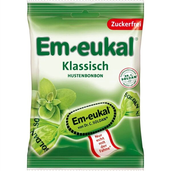 Em eukal Klassisch Hustenbons Menthol Zuckerfrei 75 g