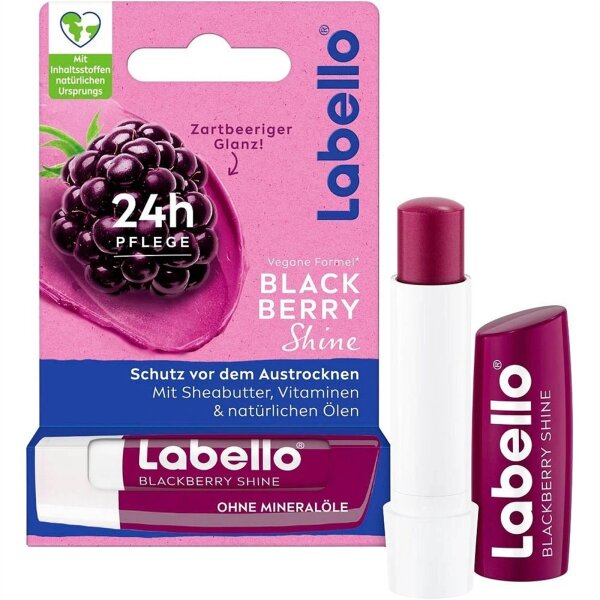 Labello Blackberry Shine Blister Lippenbalsam Pflegestift