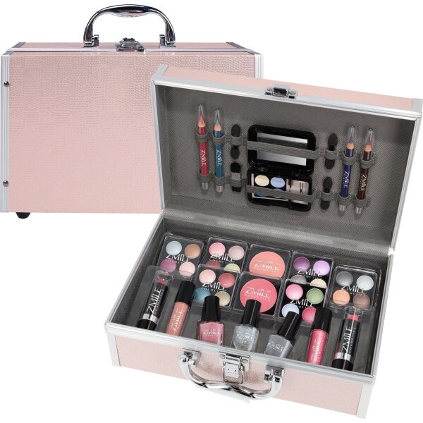 Schminkkoffer Kosmetik Koffer Eye Catcher 42 Teile Set Alu Profi Zmile Cosmetic