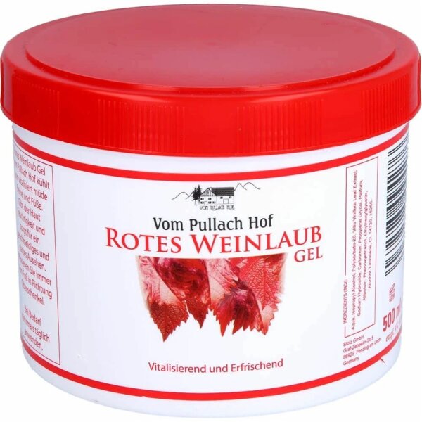 Rotes Weinlaub Gel vom Pullach Hof 500 ml