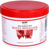 Rotes Weinlaub Gel vom Pullach Hof 500 ml