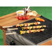Grillspiesse Holzgriff 4 teilig Schaschlikspieß...