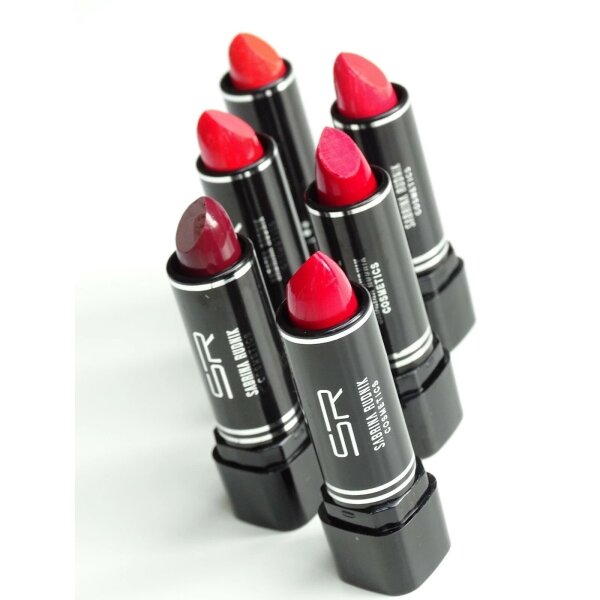 Lippenstift SABRINA Rudnik 6 Farben ROT Lipstick 6 Stück 3,8 g