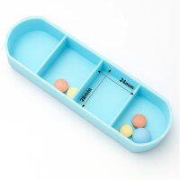 Pillen Tablettenbox 13 x 11 x 4 cm Wocheneinteilung Pillenbox Tablettendose Pillendose Medikamentenbox Tablettendosierer