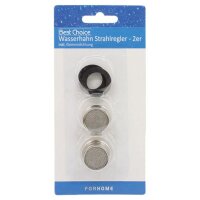 Wasserhahn Strahlregler inkl. Dichtungsring 2er Pack