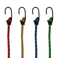 Spanngurte Spanngummi Gummispanner Gepäckgurt Gepäckspanner 75 cm mit Haken 4er Set Farben