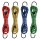 Spanngurte Spanngummi Gummispanner Gepäckgurt Gepäckspanner 75 cm mit Haken 4er Set Farben