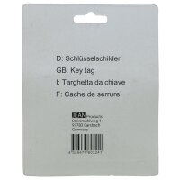 Schlüsselanhänger 10 Stück zum Beschriften 5 cm farbig sortiert 10er Pack