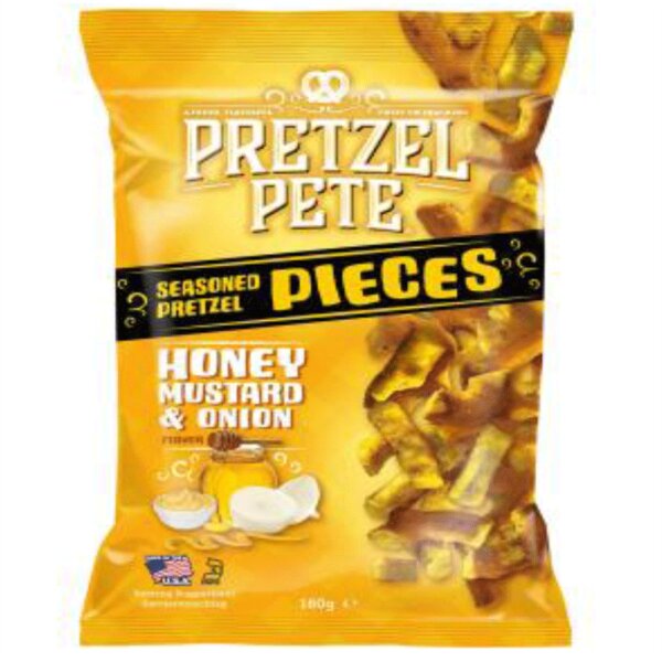 Pretzel Pete Pieces Honey Mustard Onion Brezelstücken Honig Senf Zwiebeln 160 g