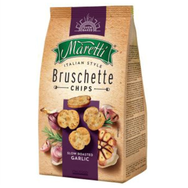 Maretti Bruschette Chips Slow Roasted Garlic 150 g