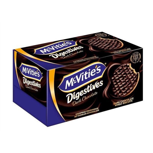 Mc Vities Digestive Zartbitterschokolade britische Kekse dunkle Schokolade 200 g