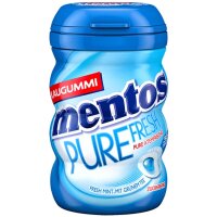 Mentos Gum Fresh Mint Pure Atemfrische Zuckerfrei 70 g
