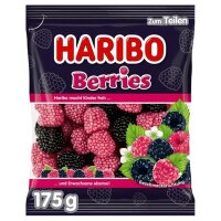 Haribo Berries Fruchtgummi Beeren beliebte Himbeeren 175 g