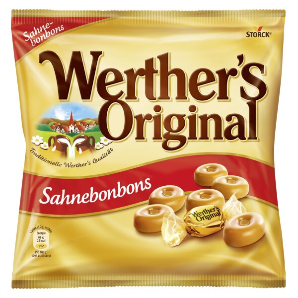 Werthers Original klassische Sahnebonbons mit Butter Sahne Kaubonbons 245 g