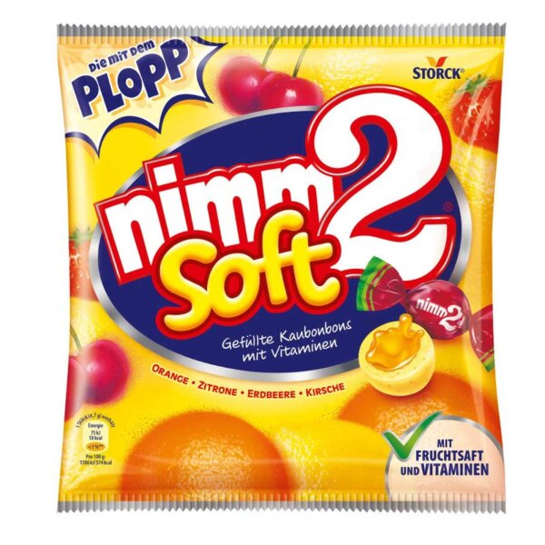 Nimm 2 Soft Storck gefüllte Fruchtkaubonbons mit Vitaminen 195 g