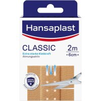 Hansaplast classic 2 m x 6 cm 20 g Atmungsaktiv Flexibel...