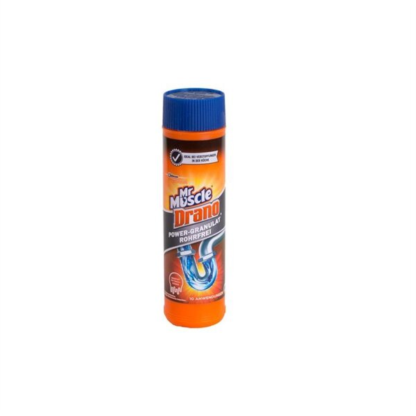 Drano Power Granulat Abflussreiniger Rohrfrei 500 g Rohrreiniger Rohrverstopfungen Küche Bad