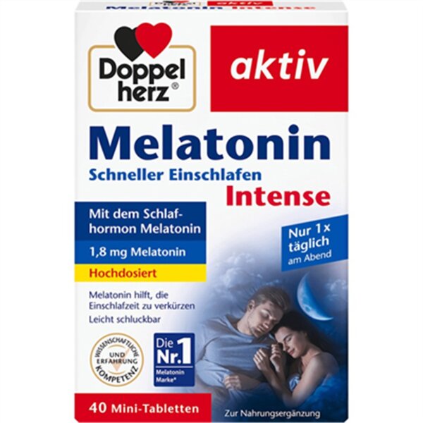 Doppelherz Melatonin Schneller Einschlafen hochdosiert 40 Stück