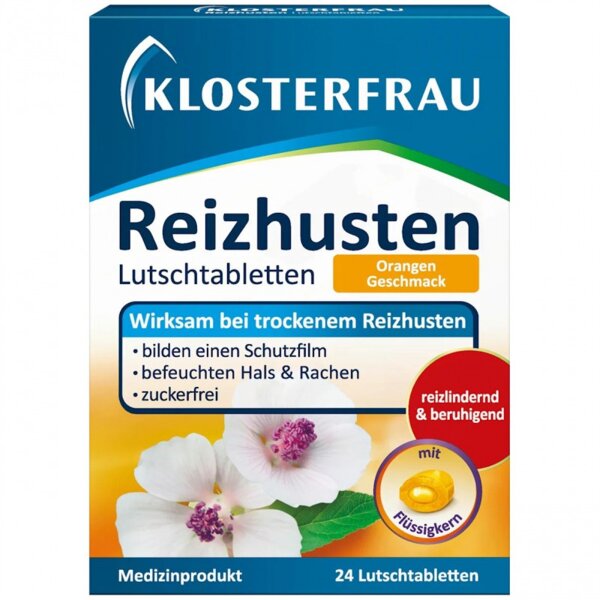 Klosterfrau Reizhusten Lutschtabletten Orangengeschmack 24 Stück
